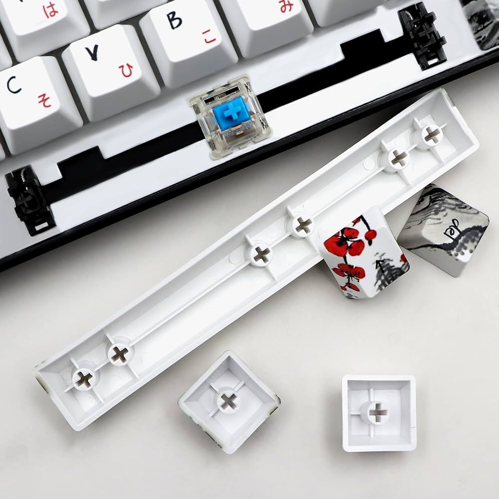 Amazon.com: JSJT Keycaps 60 Percent - Plum Blossom Keycap